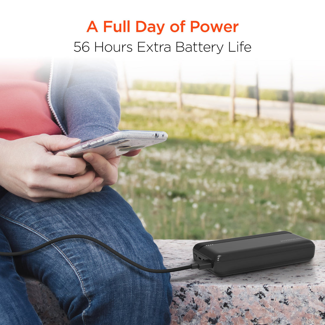 Hypergear 20000mAh 20W PD + USB Power Bank Black (15458-HYP)