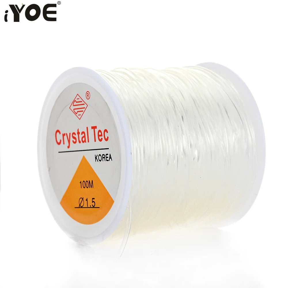 iYOE 0.5-1.5mm Elastic Cord String Transparent Elastic Thread For